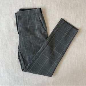 Zara Slim Plaid Trousers